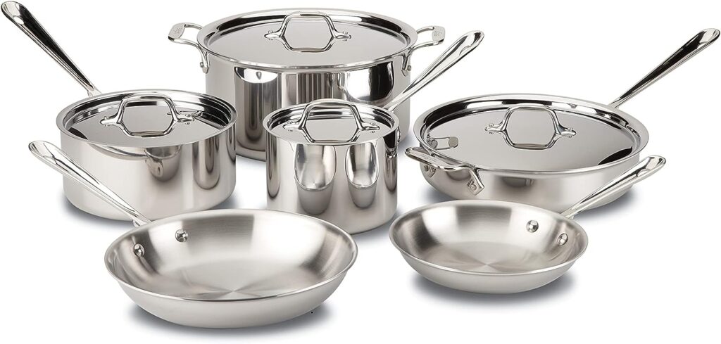 All Clad D3 Stainless Steel Cookware Set